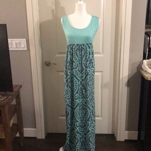 New Mint/Gray Damask Dress!
